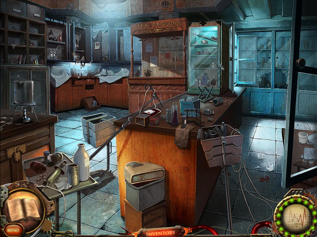 Nightfall Mysteries: Asylum Conspiracy (Windows) screenshot: Laboratory