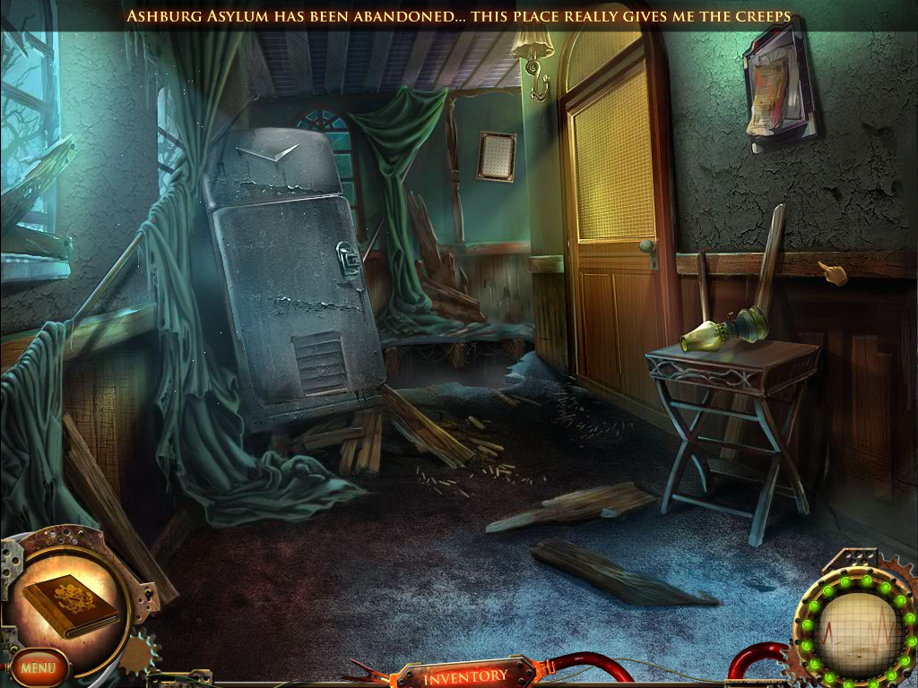 Nightfall Mysteries: Asylum Conspiracy (Windows) screenshot: Corridor