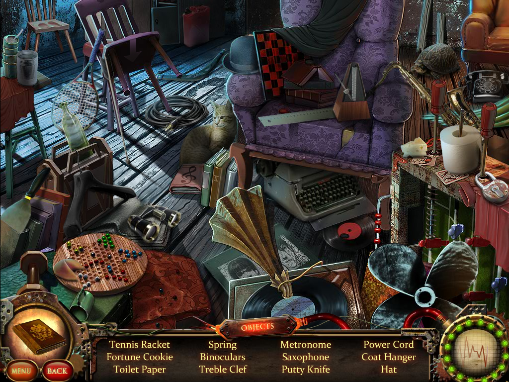 Nightfall Mysteries: Asylum Conspiracy (Windows) screenshot: Assorted items