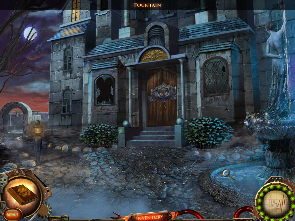 Nightfall Mysteries: Asylum Conspiracy (Windows) screenshot: Front door