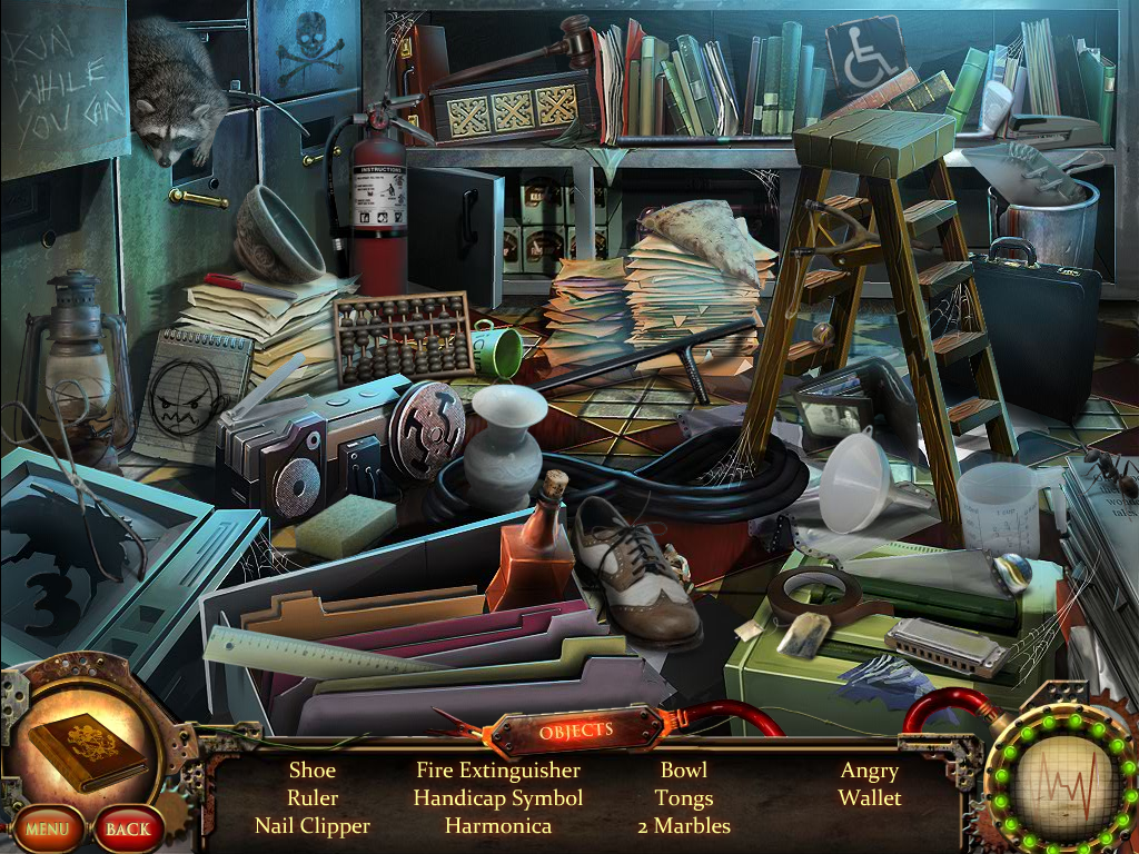 Nightfall Mysteries: Asylum Conspiracy (Windows) screenshot: Office