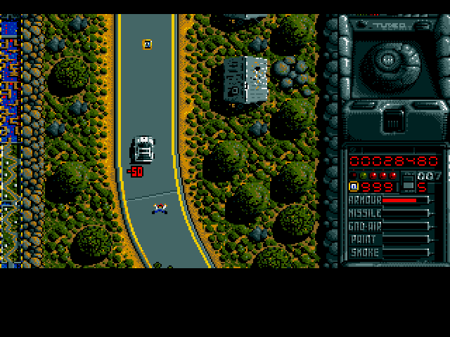 The Spy Who Loved Me (Amiga) screenshot: No...wait...I'm playing Grand Theft Auto