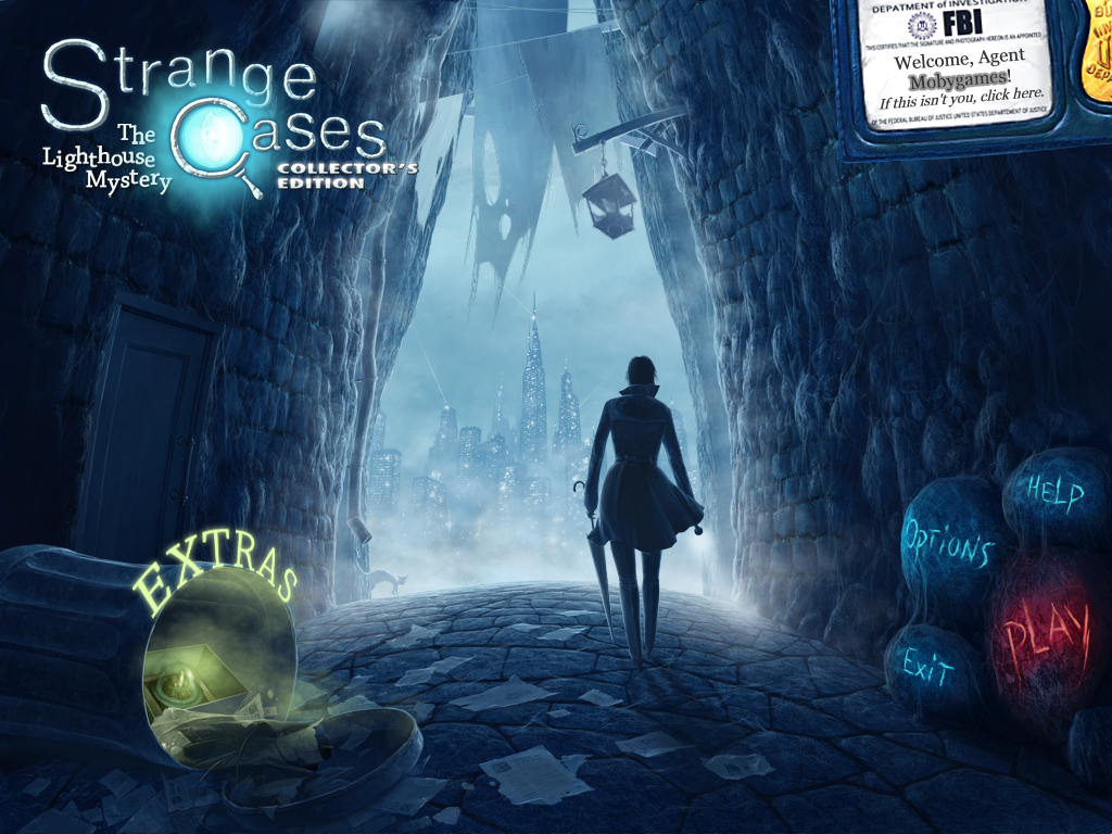 Strange Cases: The Lighthouse Mystery (Collector's Edition) (Windows) screenshot: Main menu
