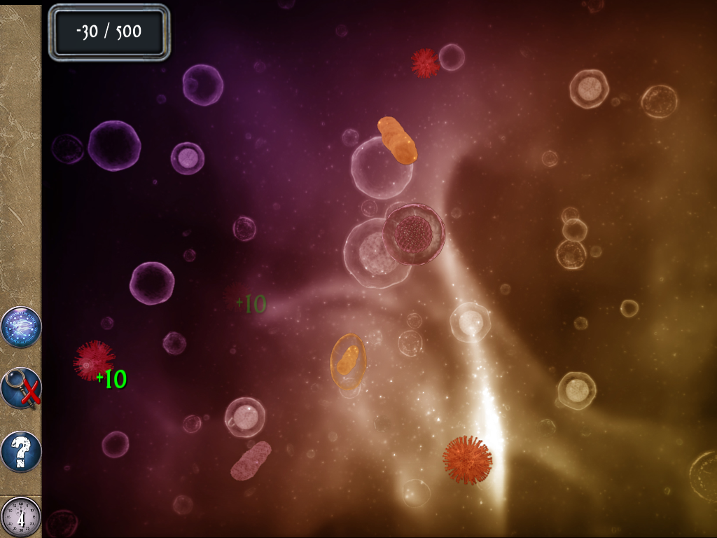 FBI: Paranormal Case (Windows) screenshot: Bacteria mini-game