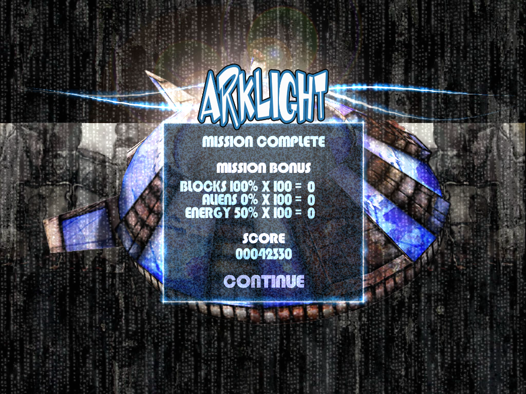 ArkLight (Windows) screenshot: Level statistics