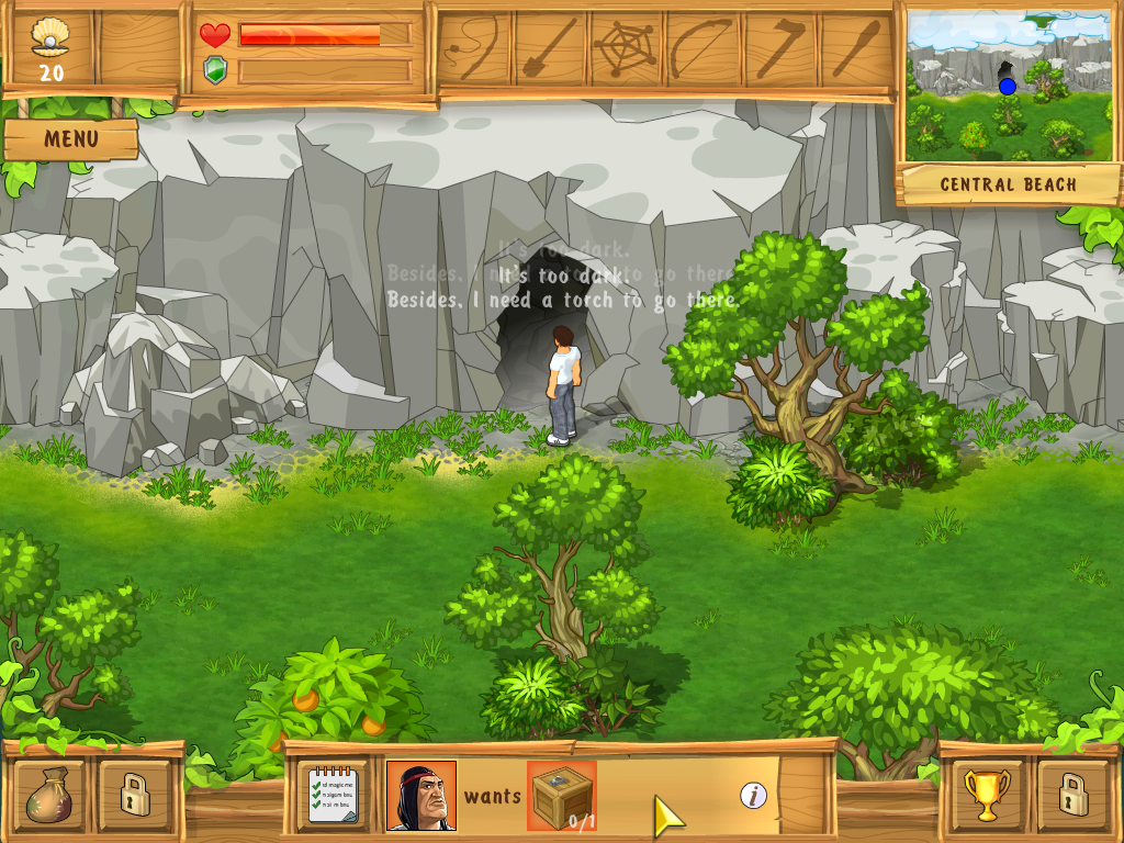 The Island: Castaway (Windows) screenshot: Cave entrance