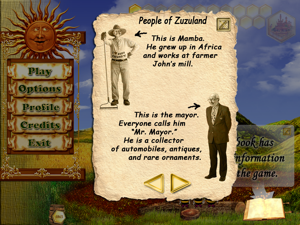 Zuzu & Pirates (Windows) screenshot: People of Zuzuland