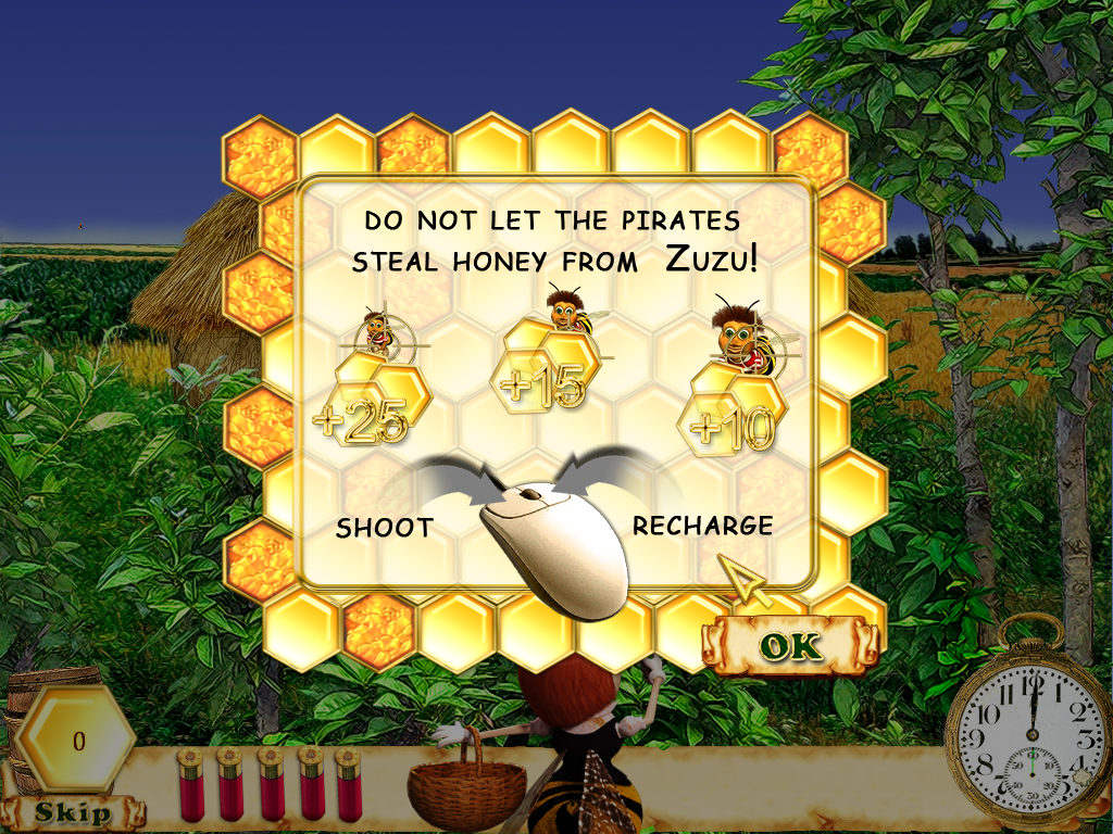 Zuzu & Pirates (Windows) screenshot: Instructions