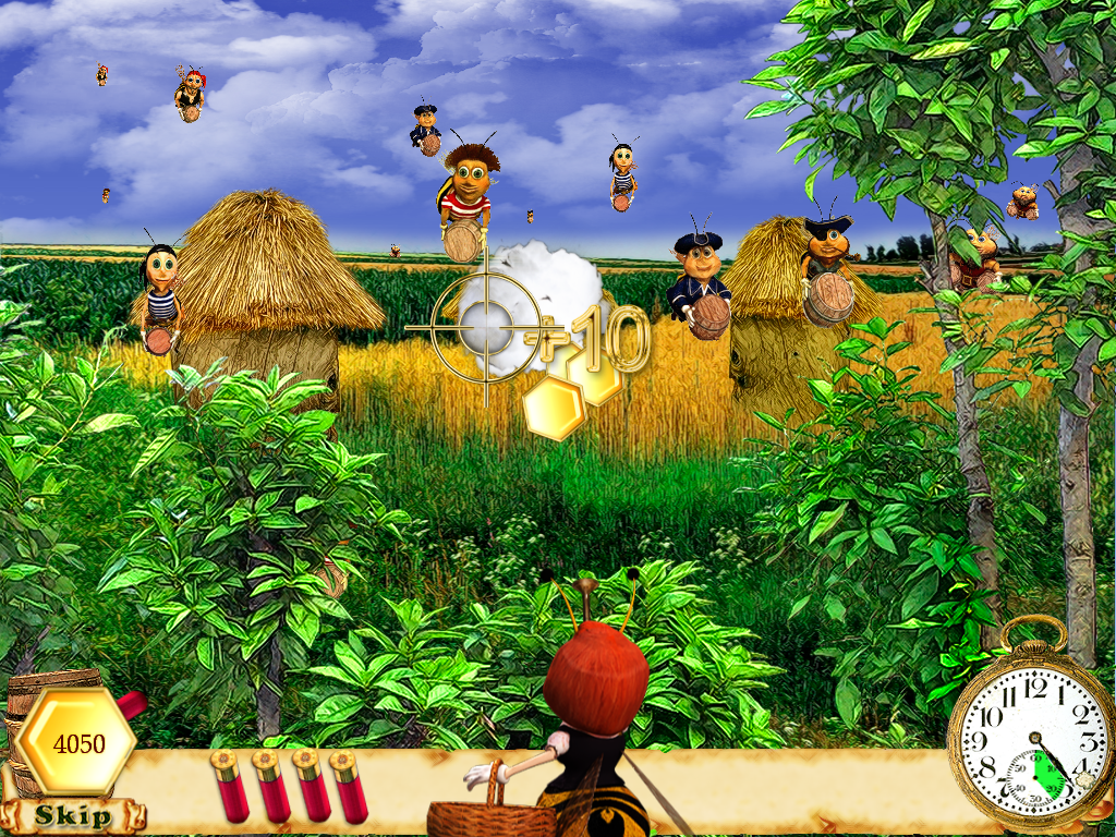 Zuzu & Pirates (Windows) screenshot: Pirate shooting gallery