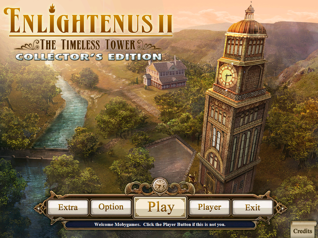 Enlightenus II: The Timeless Tower (Collector's Edition) (Windows) screenshot: Main menu