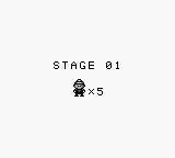 Nail 'n Scale (Game Boy) screenshot: Stage intro