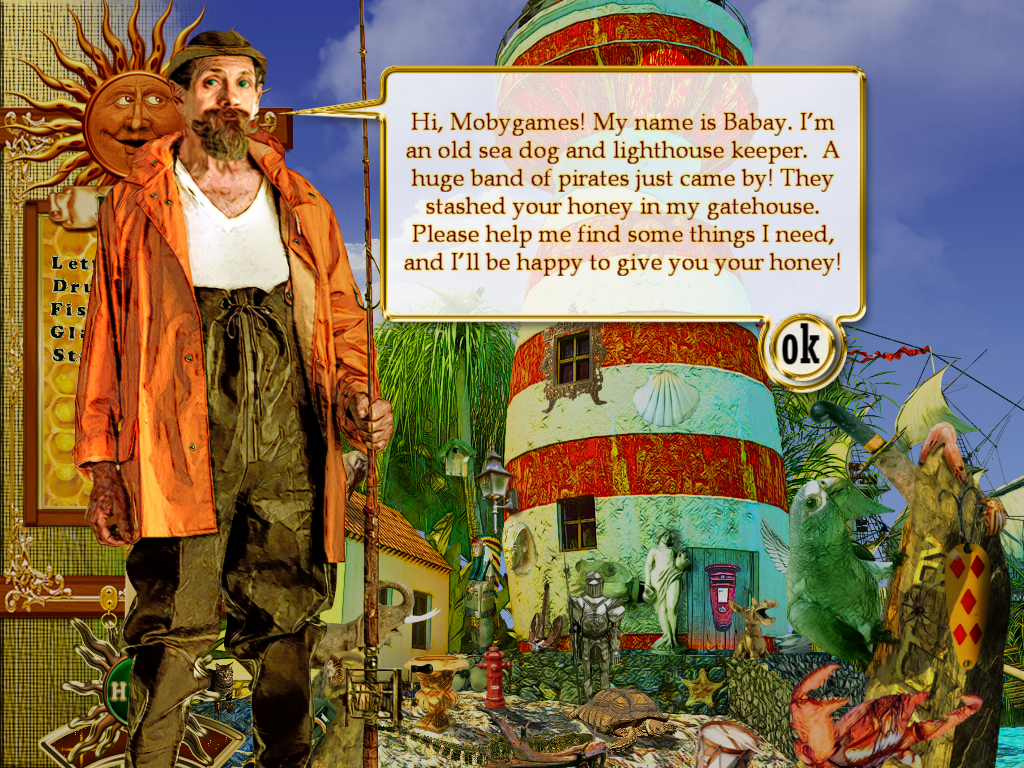 Zuzu & Pirates (Windows) screenshot: Babay, the lighthouse keeper