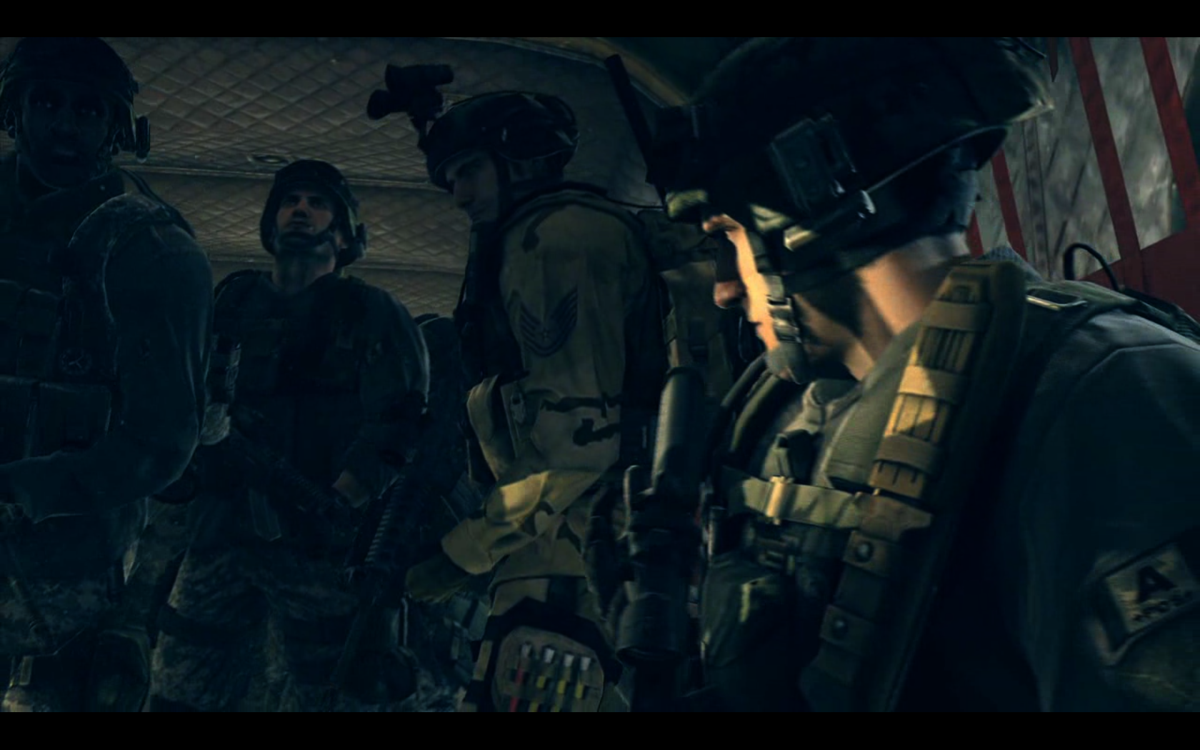 Medal of Honor (Windows) screenshot: The Rangers getting ready to deploy and take the valley