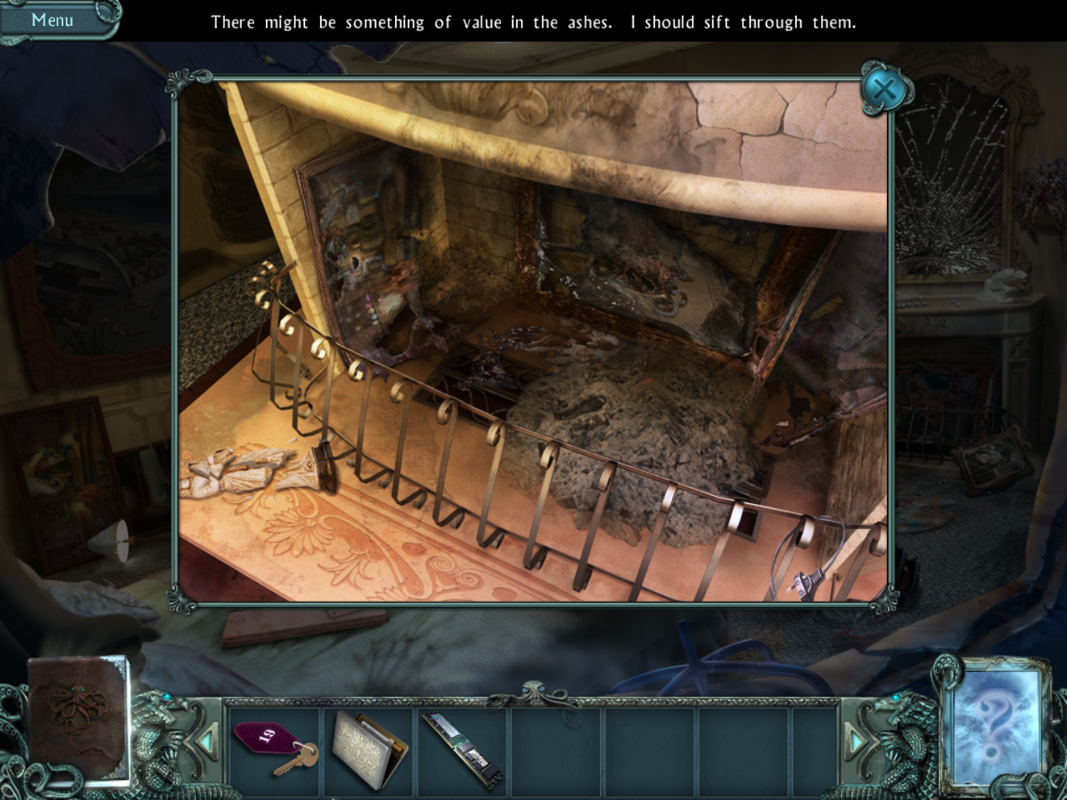 Twisted Lands: Shadow Town (Windows) screenshot: Fireplace
