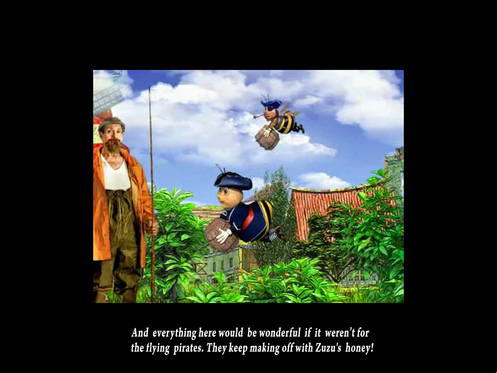 Zuzu & Pirates (Windows) screenshot: Pirate bumblebees