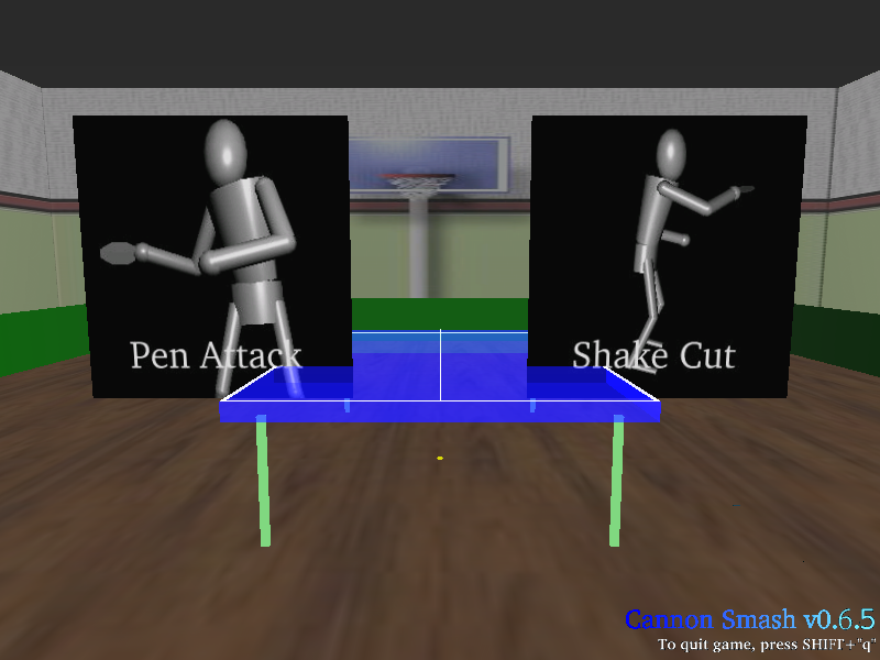 Cannon Smash (Windows) screenshot: "Pen Attack" versus "Shake Cut"
