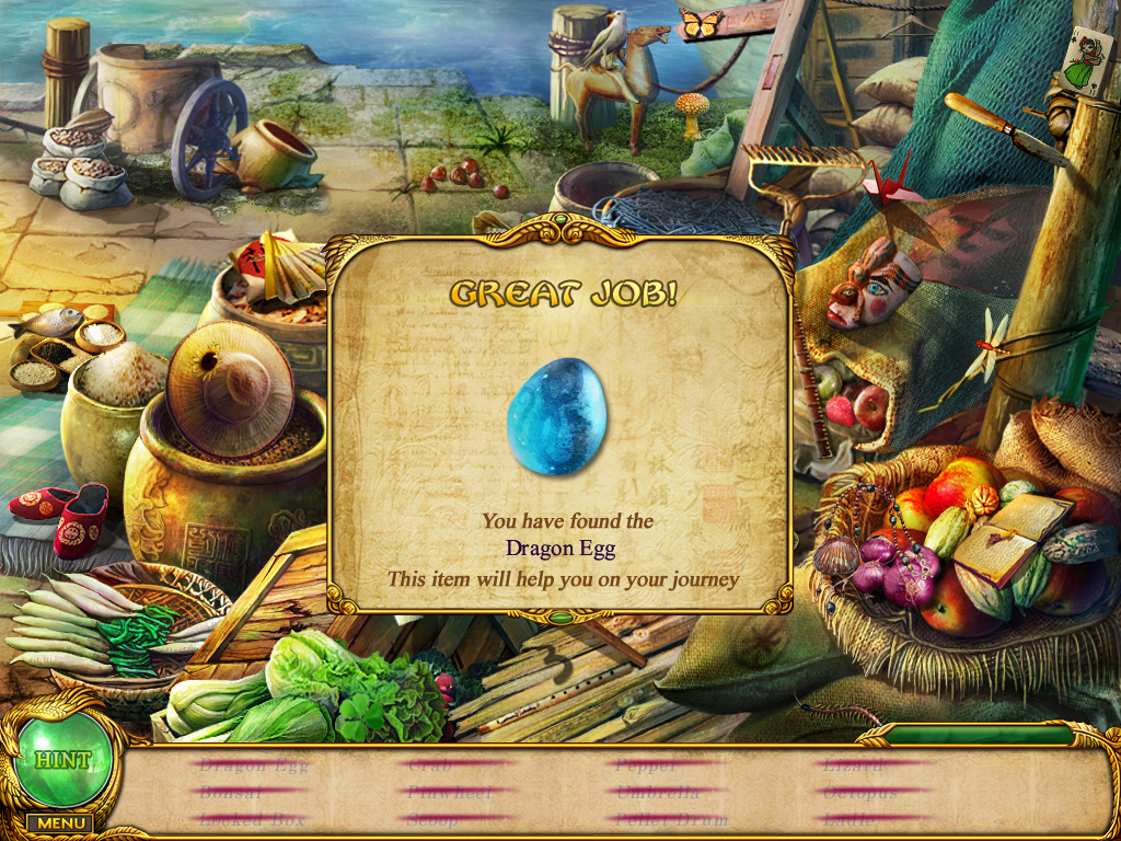 Shaolin Mystery: Tale of the Jade Dragon Staff (Windows) screenshot: Dragon egg