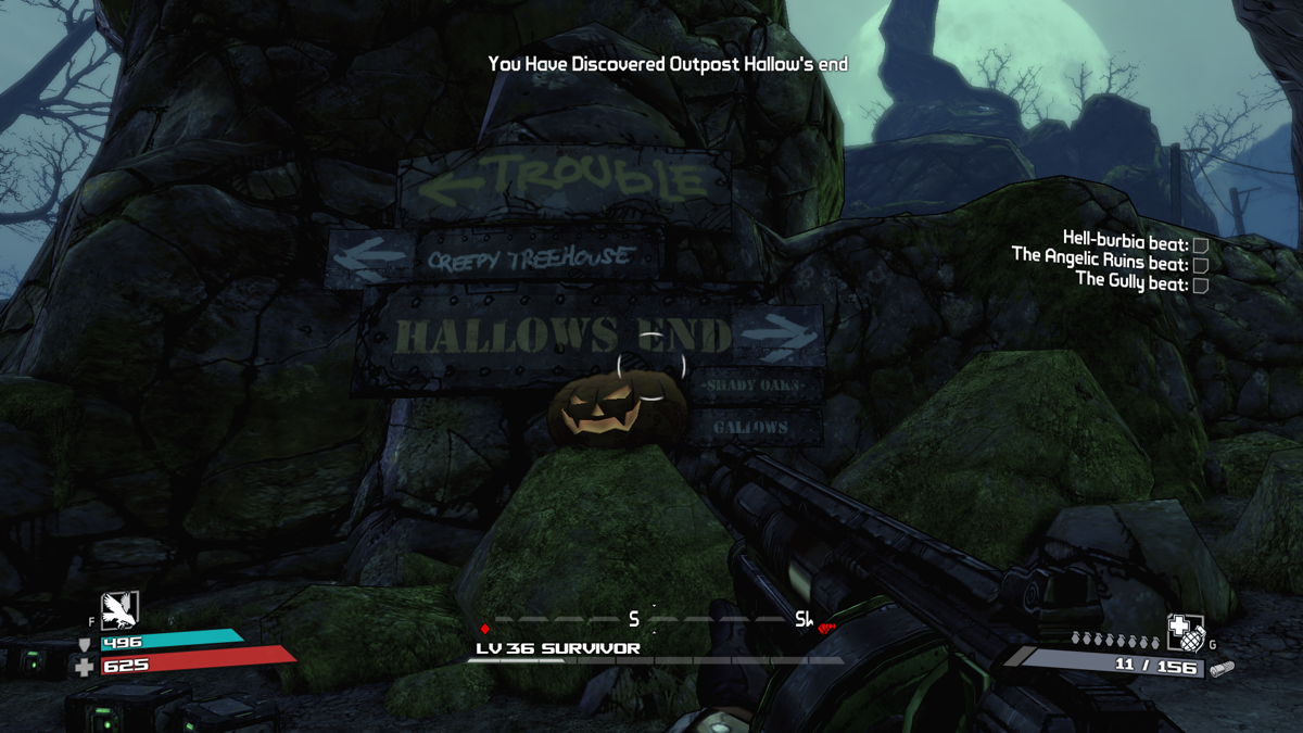 Borderlands: The Zombie Island of Dr. Ned (Windows) screenshot: You want to go right here
