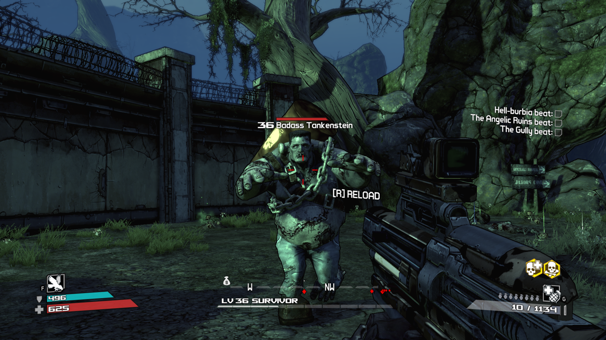 Borderlands: The Zombie Island of Dr. Ned (Windows) screenshot: Now that is badass