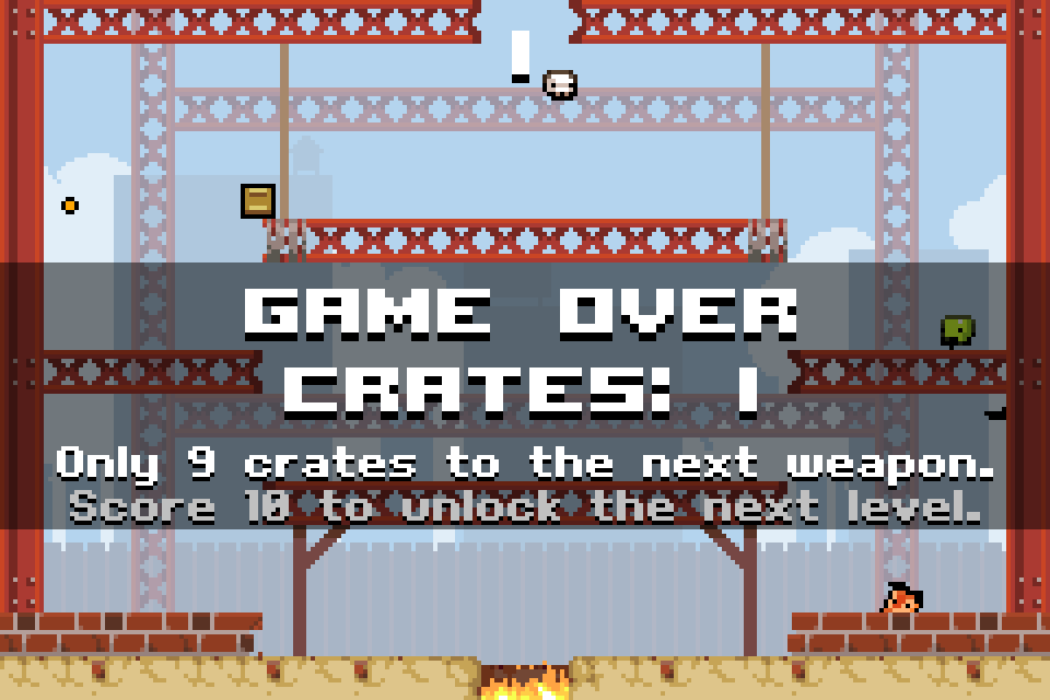 Super Crate Box (Windows) screenshot: Each level comes with a number of challenges.