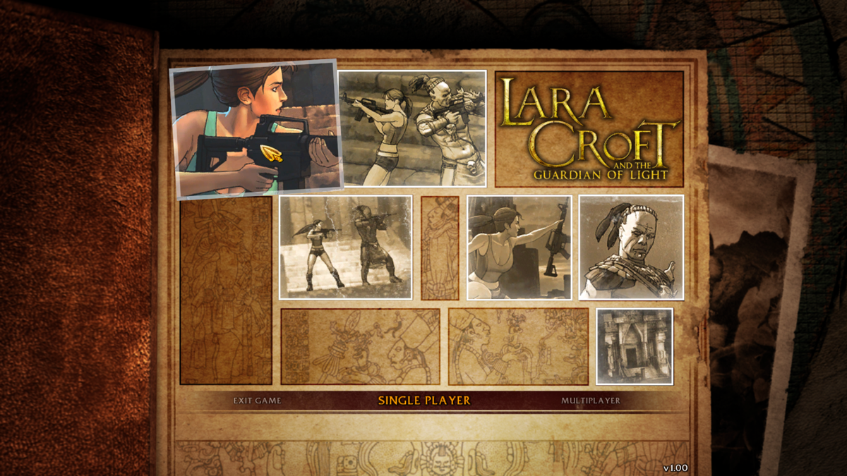 Lara Croft and the Guardian of Light (Windows) screenshot: Main Menu
