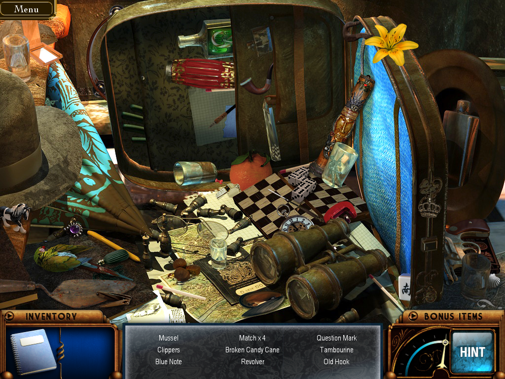 Secrets of the Dragon Wheel (Windows) screenshot: Spilled suitcase