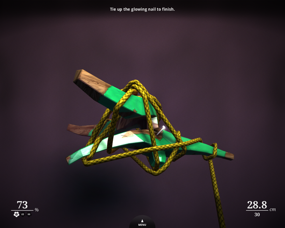 Zen Bound 2 (Windows) screenshot: "Persistence" complete