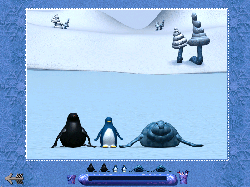 Istiden (Windows) screenshot: These animals will help us fish (although probably somewhat reluctantly)