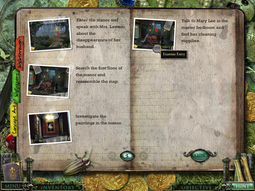 Mystery Case Files: 13th Skull (Collector's Edition) (Windows) screenshot: Strategy guide
