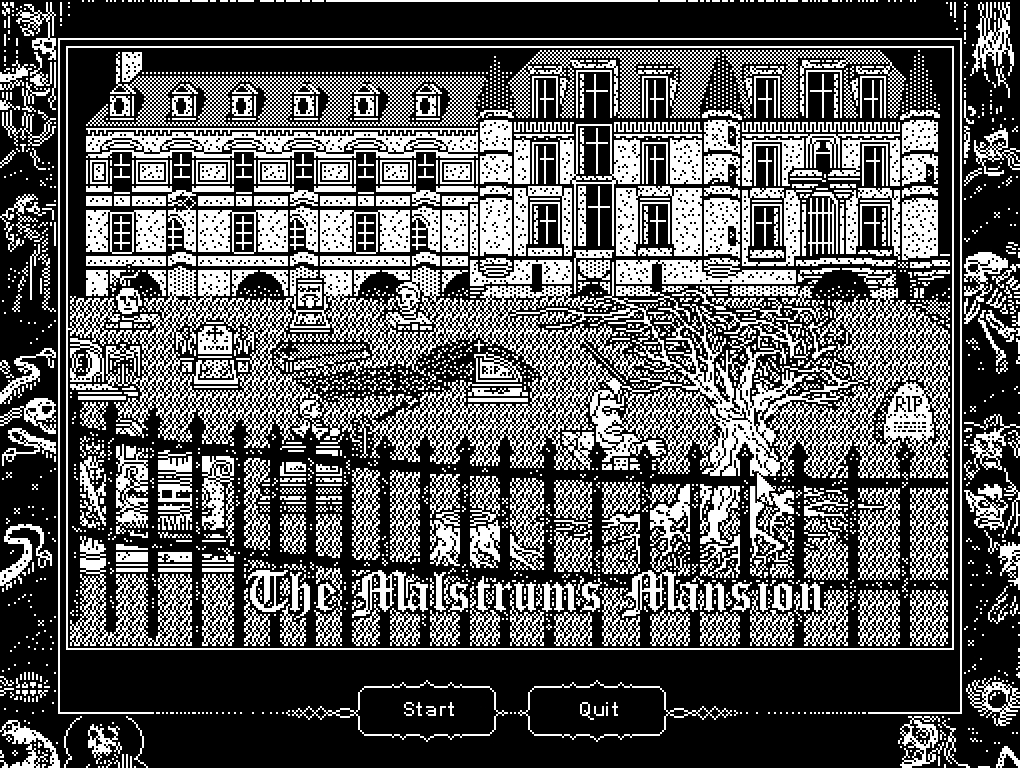 Malstrum's Mansion (Browser) screenshot: Starting the game.