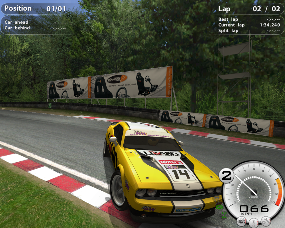 Race On (Windows) screenshot: Out of control