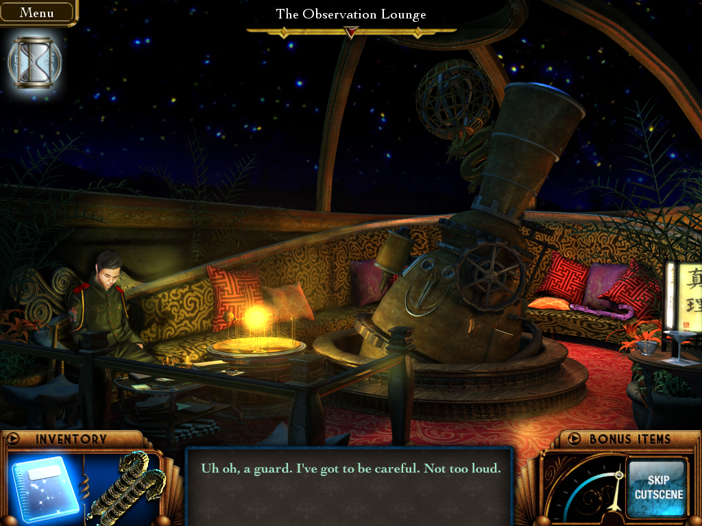 Secrets of the Dragon Wheel (Windows) screenshot: Lounge