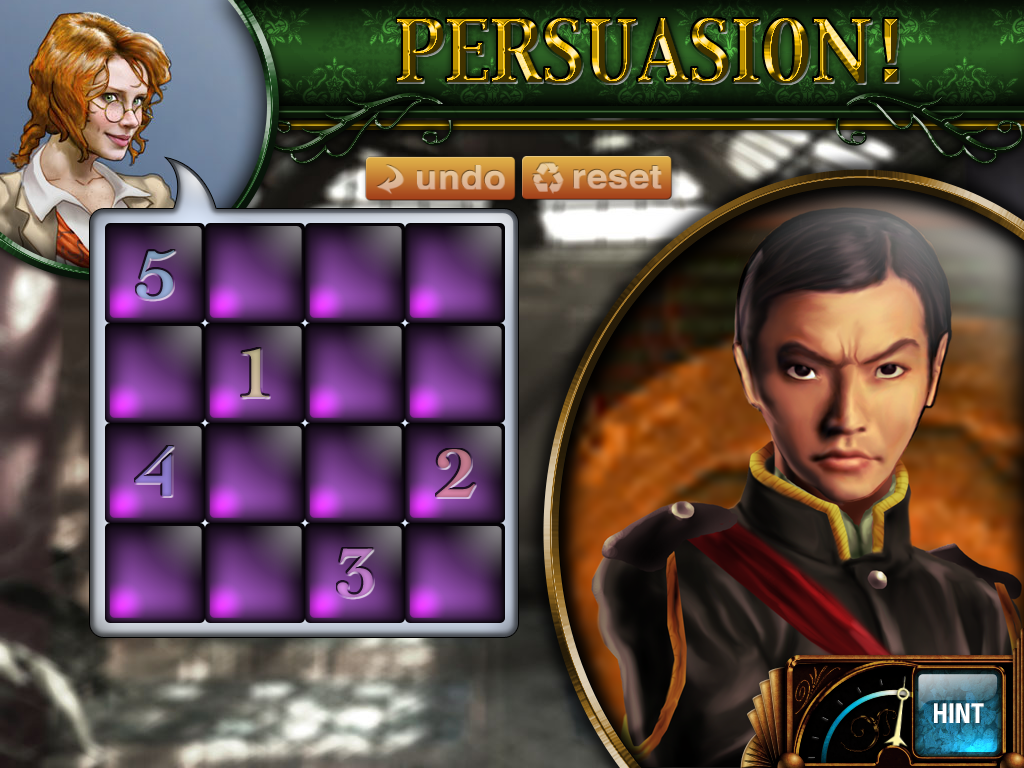 Secrets of the Dragon Wheel (Windows) screenshot: Persuasion mini-game