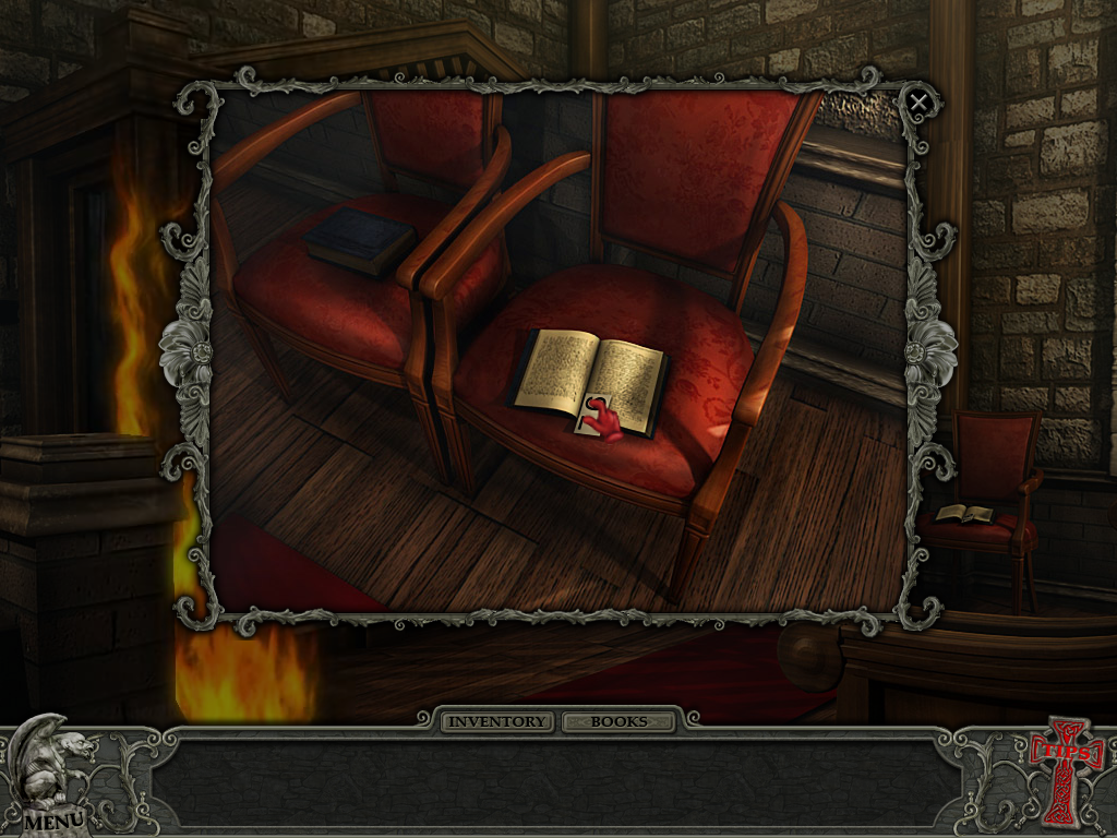 Hidden Mysteries: Vampire Secrets (Windows) screenshot: An item inside one of the church books