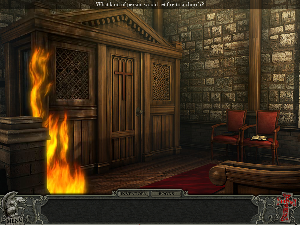 Hidden Mysteries: Vampire Secrets (Windows) screenshot: Column of fire