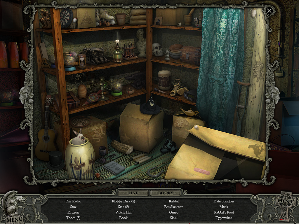 Hidden Mysteries: Vampire Secrets (Windows) screenshot: Storage shelves
