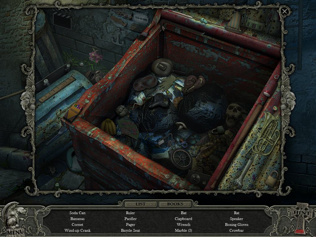 Hidden Mysteries: Vampire Secrets (Windows) screenshot: Garbage bin