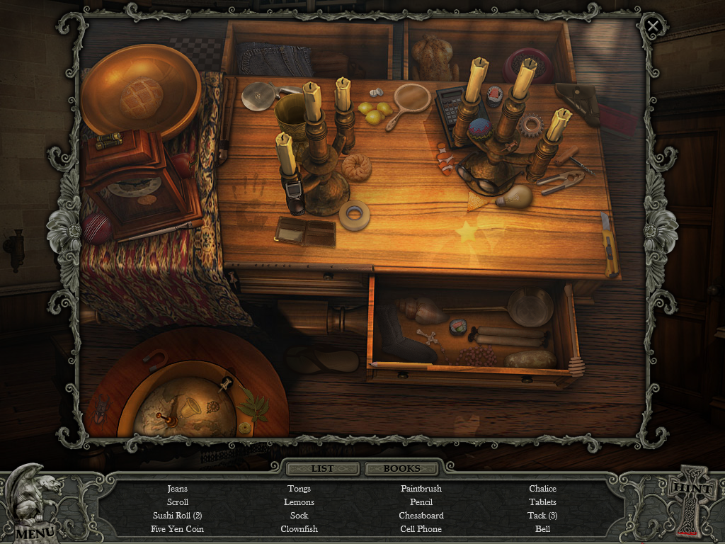 Hidden Mysteries: Vampire Secrets (Windows) screenshot: Assorted items