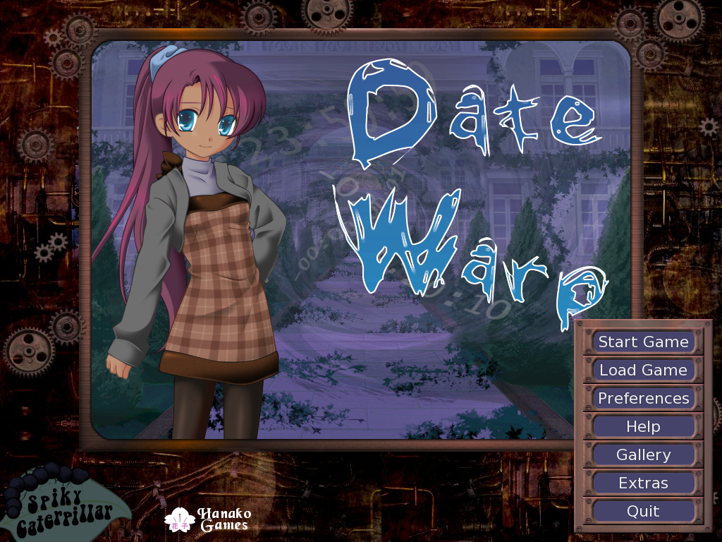 Date Warp (Linux) screenshot: Title screen