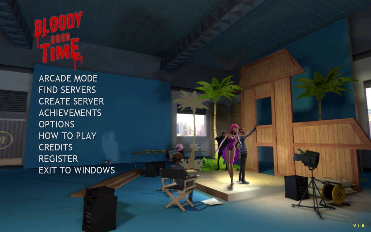 Bloody Good Time (Windows) screenshot: Main menu