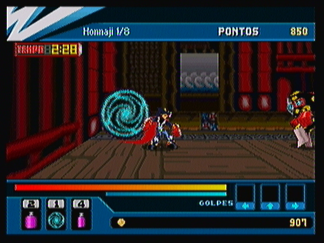 Action Hero 3D: Wild Dog (Zeebo) screenshot: At the beginning of each stage there is a portal like this one. From it, you can save your game, load it, choose a stage to go and equip enemies.