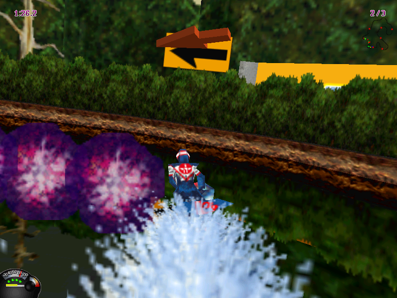 Jet Moto (Windows) screenshot: It's really easier with grabbing.