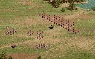 Centurion: Defender of Rome (DOS) screenshot: Battle scene
