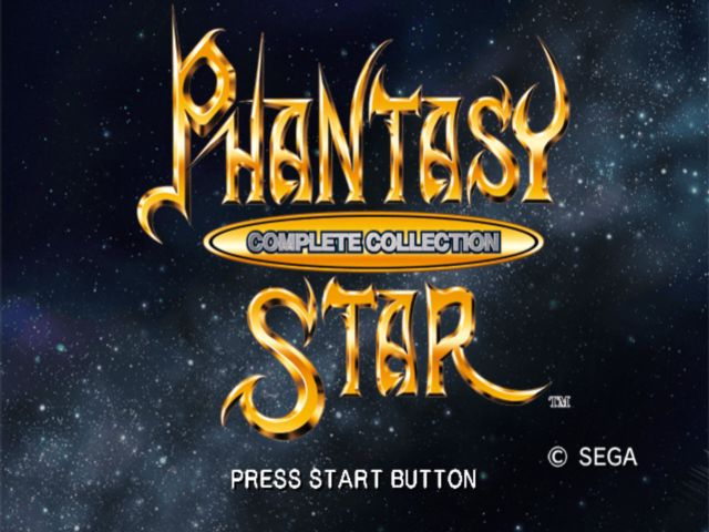 Sega Ages 2500: Vol.32 - Phantasy Star: Complete Collection (PlayStation 2) screenshot: Title screen