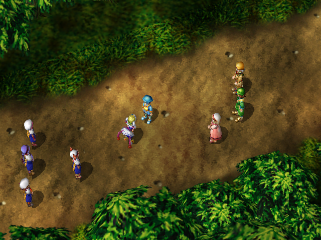 Grandia II (Dreamcast) screenshot: Second part of the intro using in-game graphics