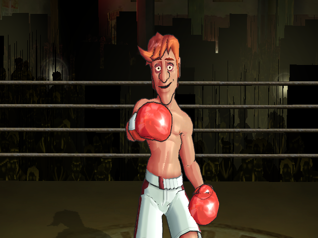 Punch-Out!! (Wii) screenshot: Opponents usually have an opening taunt while entering the ring. Glass Joe's is especially lame.