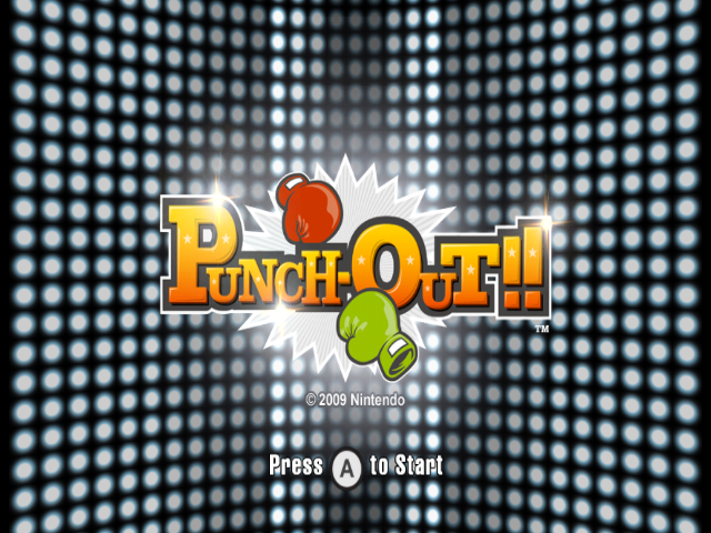 Punch-Out!! (Wii) screenshot: Title Screen