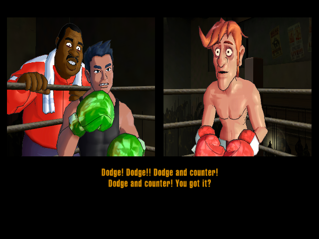 Punch-Out!! (Wii) screenshot: Mac is doing fine though, almost assuredly a result of the sage like advice of Doc Louis