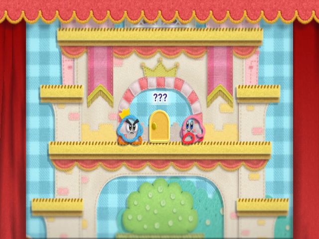 Kirby's Epic Yarn (Wii) screenshot: The adventure begins