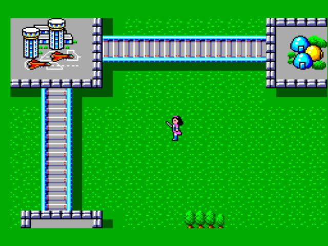 Sega Ages 2500: Vol.32 - Phantasy Star: Complete Collection (PlayStation 2) screenshot: PS: world map. The futuristic design really freshens up the game